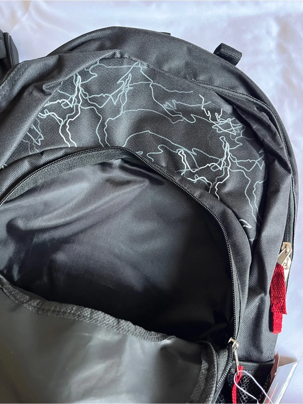 Trailmaker Backpack Black Red Camo Multi-Pocket 600D Padded School Book Bag New